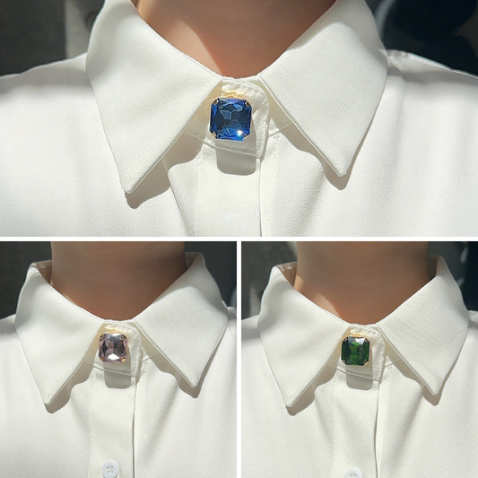Button cover square glass