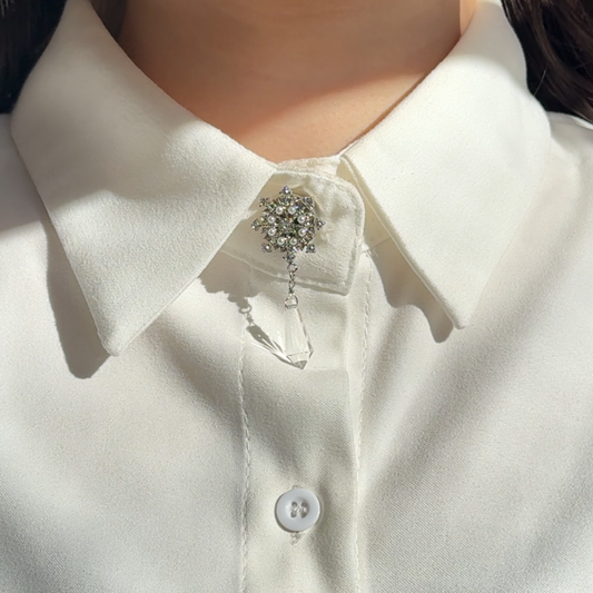 Button cover No. 2 Snowdrop