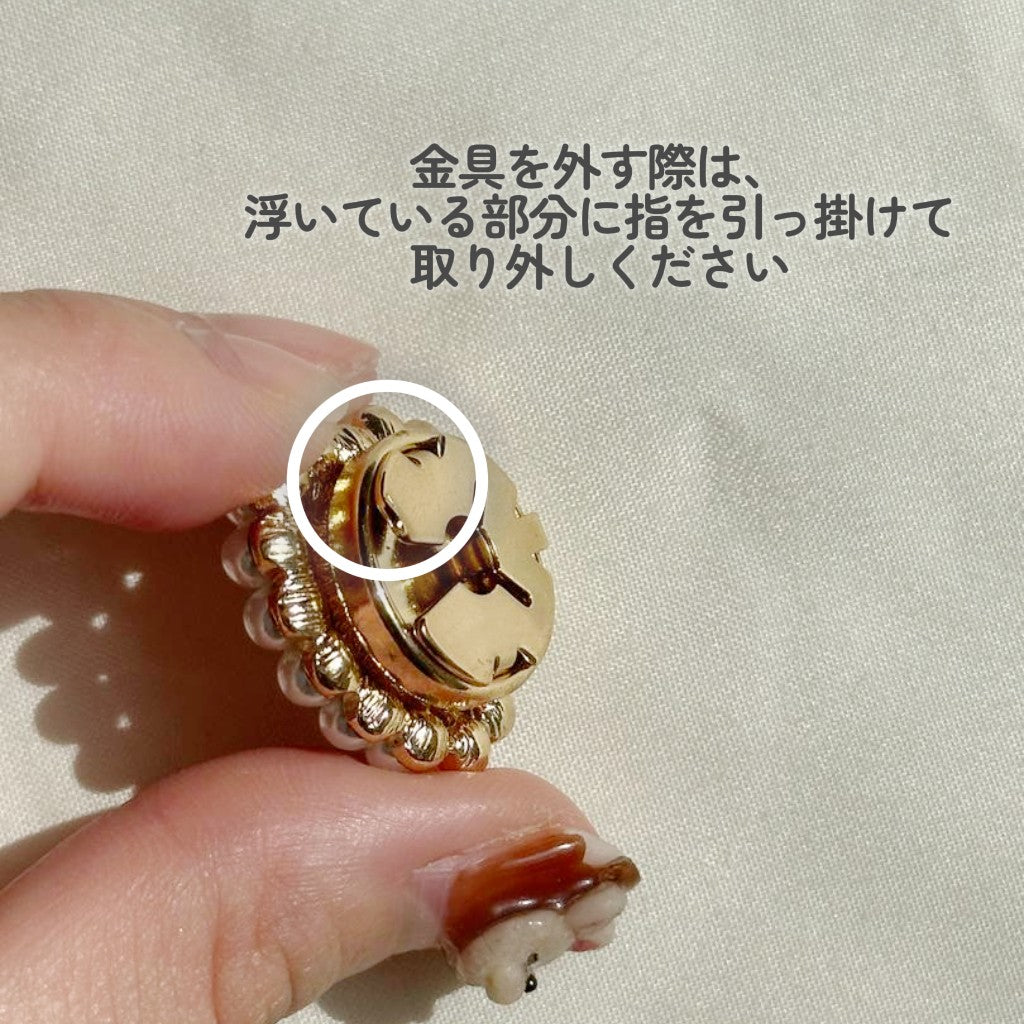 ボタンカバー第2弾 スノードロップ