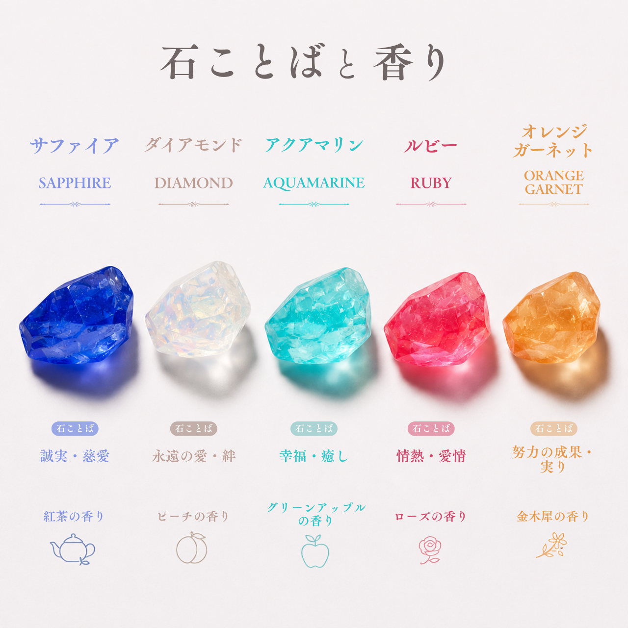 観賞用　ジュエルソープセット 予約商品】ジュエルソープ – Min'Z
