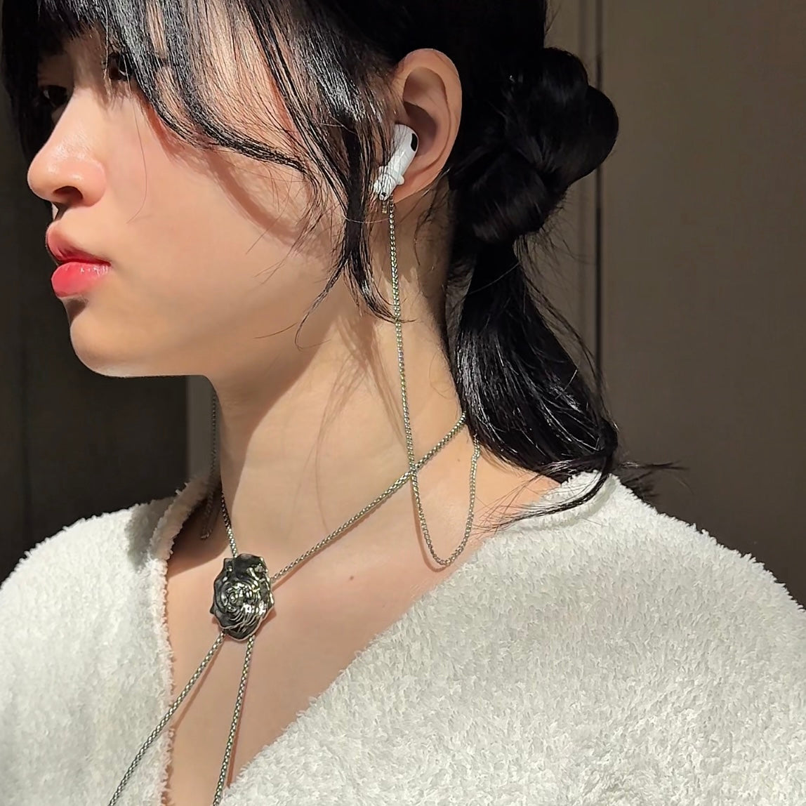 3way】イヤホン×ジュエルネックレス – Min'Z